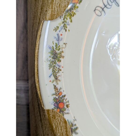 Vintage 1972 Holly Hobbie Christmas Plate – American Greetings Cat Collectible - Picture 6 of 13